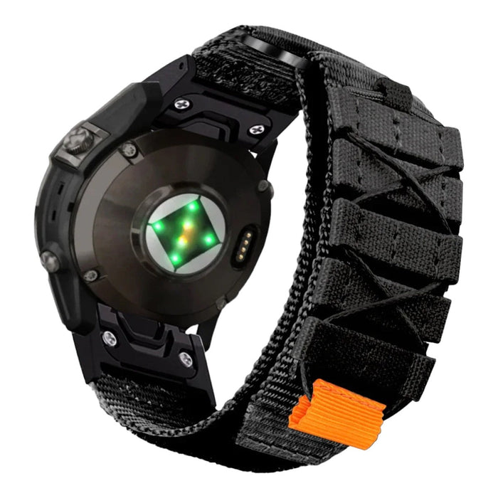 black-garmin-quatix-8-(47mm)-watch-straps-nz-nylon-sport-watch-bands-aus