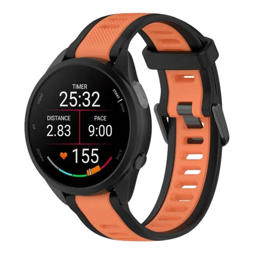 black-orange-ticwatch-gtx-watch-straps-nz-dual-colour-silicone-watch-bands-aus-996622