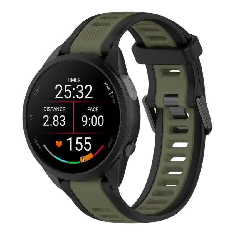 black-green-garmin-venu-x1-watch-straps-nz-dual-colour-silicone-watch-bands-aus-996631