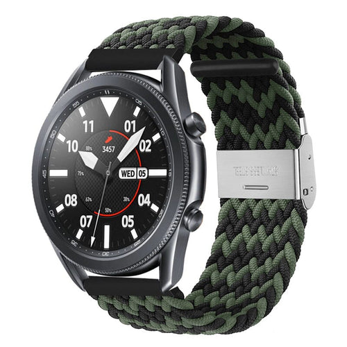 black-green-zig-samsung-galaxy-watch-fe-watch-straps-nz-nylon-braided-loop-watch-bands-aus