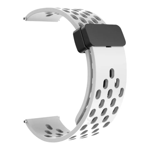 white-magnetic-sports-garmin-fenix-7s-watch-straps-nz-magnetic-sports-watch-bands-aus