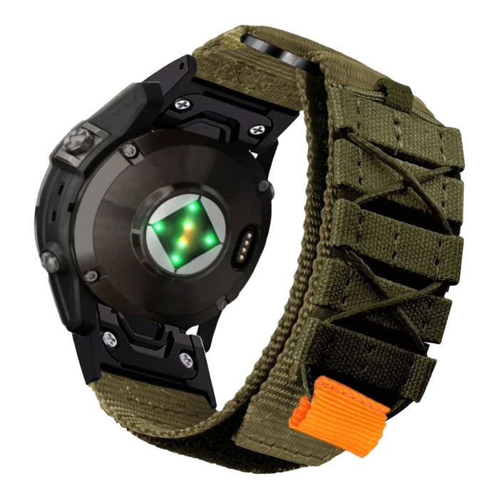 army-green-garmin-quatix-8-(47mm)-watch-straps-nz-nylon-sport-watch-bands-aus