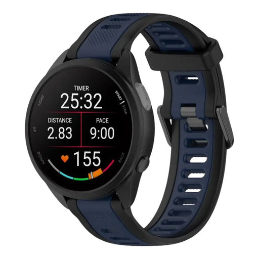 black-navy-blue-ticwatch-5-pro-watch-straps-nz-dual-colour-silicone-watch-bands-aus-996627