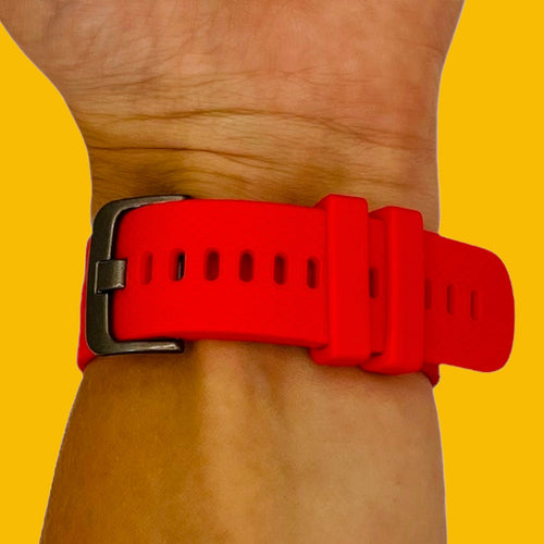 red-google-pixel-watch-4-(45mm)-watch-straps-nz-silicone-watch-bands-aus