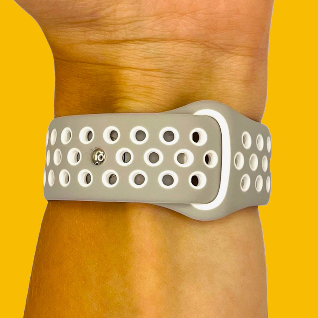 grey-white-google-pixel-watch-4-(41mm)-watch-straps-nz-silicone-sports-watch-bands-aus-804107