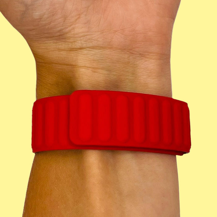 red-garmin-forerunner-965-watch-straps-nz-magnetic-silicone-watch-bands-aus