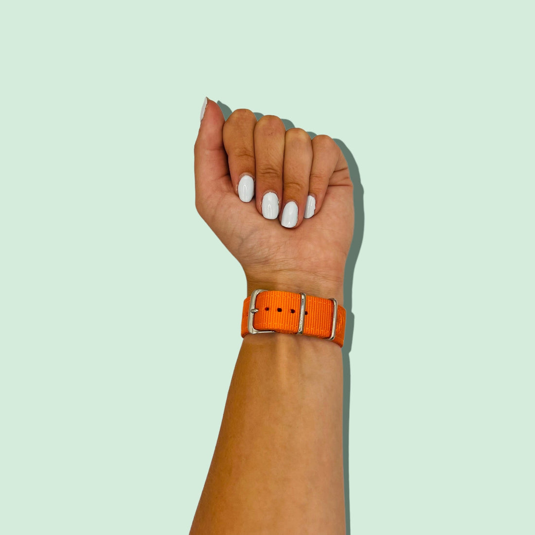 orange-samsung-galaxy-watch-4-(40-44mm)-watch-straps-nz-nato-nylon-watch-bands-aus