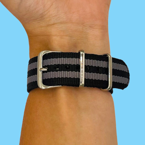 black-grey-wahoo-elemnt-rival-watch-straps-nz-nato-nylon-watch-bands-aus