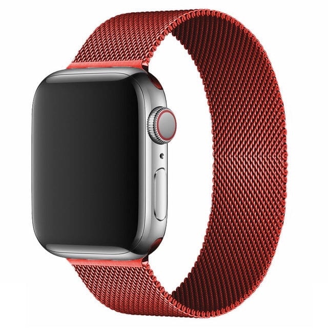 apple-watch-milanese-watch-straps-nz-metal-mesh-bands-aus-red
