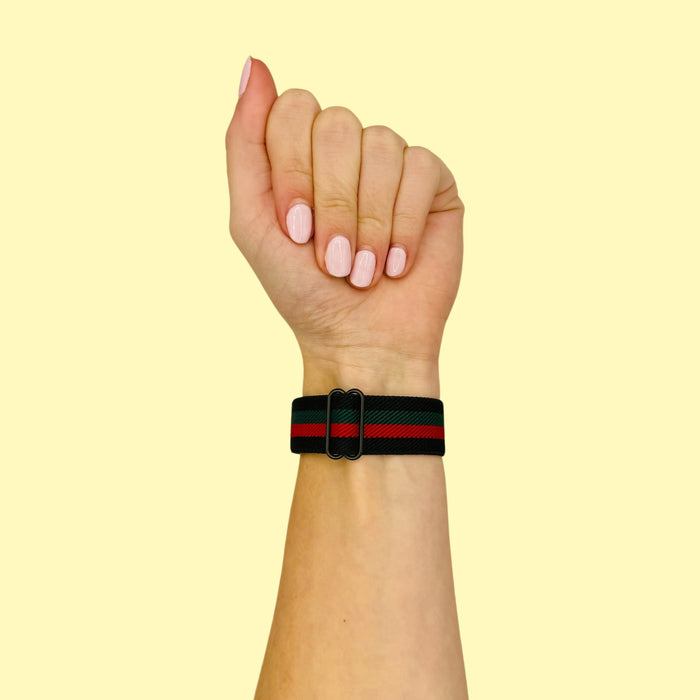 black-red-green-stripe-samsung-gear-s2-watch-straps-nz-braided-loop-flex-watch-bands-aus