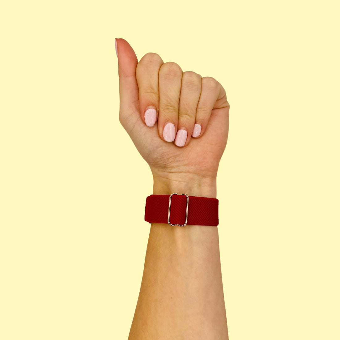 red-asus-zenwatch-2-(1.45")-watch-straps-nz-braided-loop-flex-watch-bands-aus
