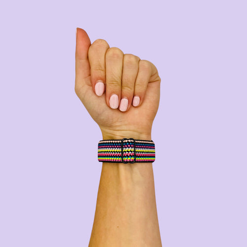 bohemian-rainbow-huawei-watch-gt-5-pro-46mm-watch-straps-nz-braided-loop-flex-watch-bands-aus