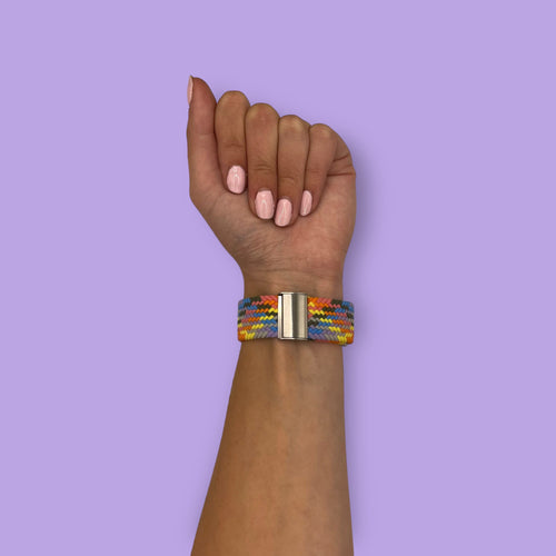 rainbow-ticwatch-c2-rose-gold-c2+-rose-gold-watch-straps-nz-nylon-braided-loop-watch-bands-aus