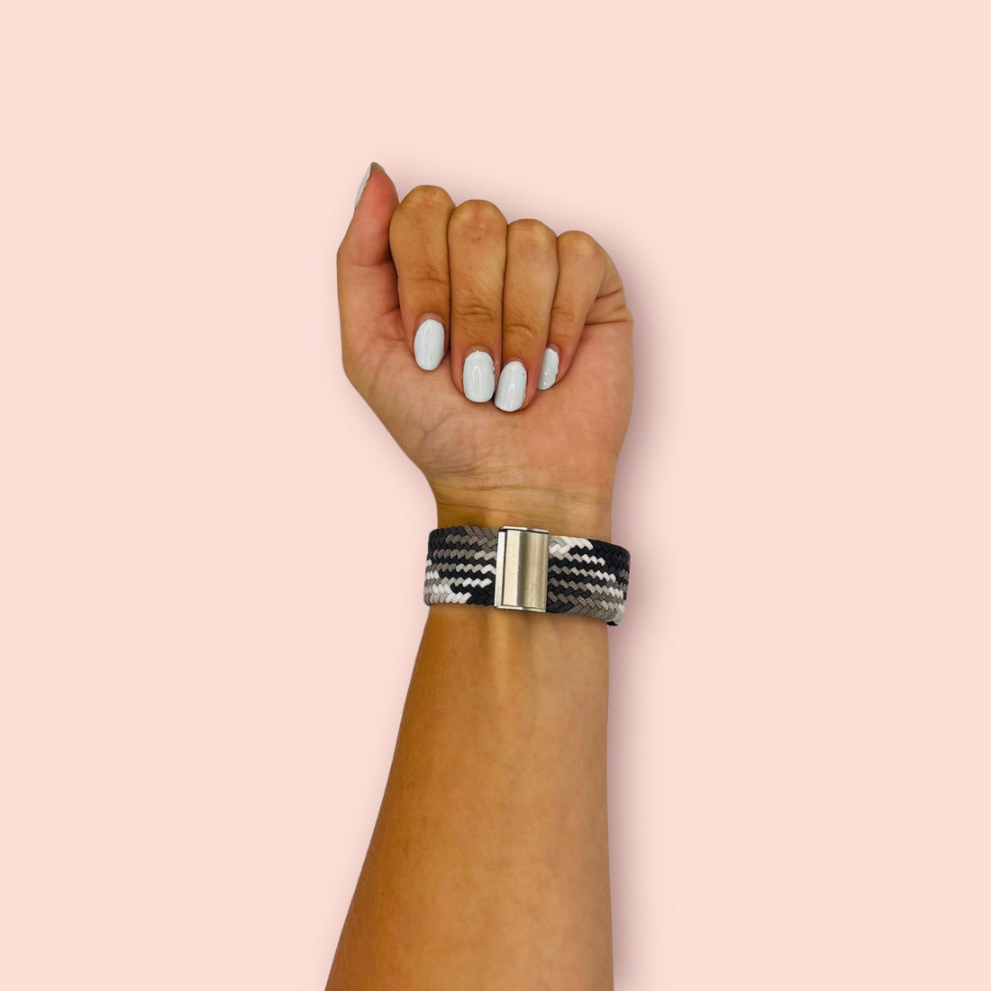 black-grey-white-garmin-epix-pro-(gen-2,-47mm)-watch-straps-nz-nylon-braided-loop-watch-bands-aus-995734