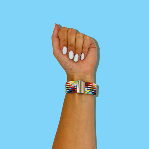 multi-coloured-huawei-honor-s1-watch-straps-nz-nylon-braided-loop-watch-bands-aus