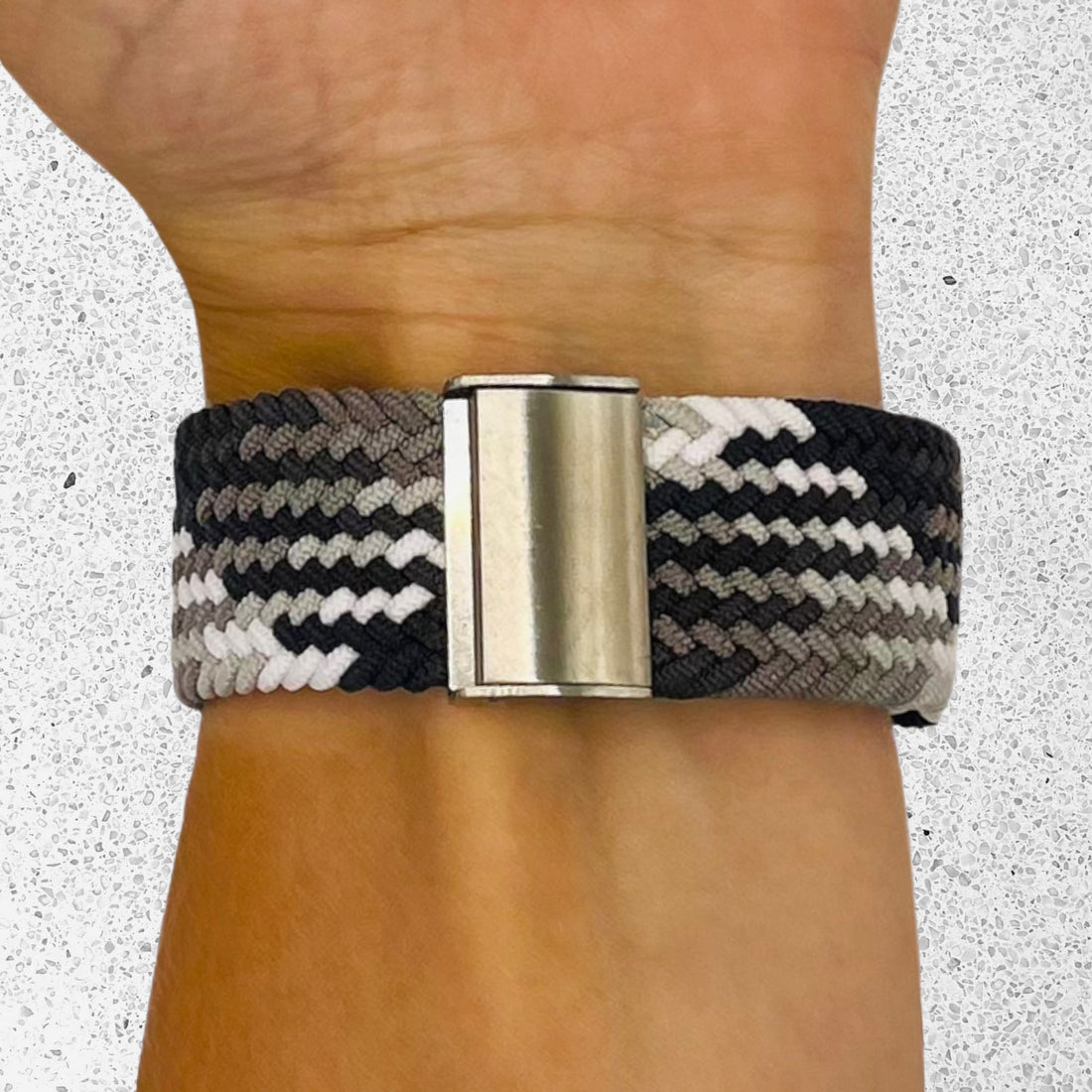 black-grey-white-garmin-venu-x1-watch-straps-nz-nylon-braided-loop-watch-bands-aus-995784