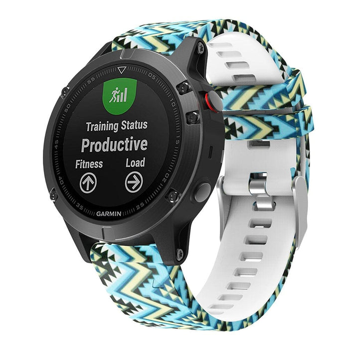 aztec-garmin-forerunner-945-watch-straps-nz-pattern-silicone-watch-bands-aus
