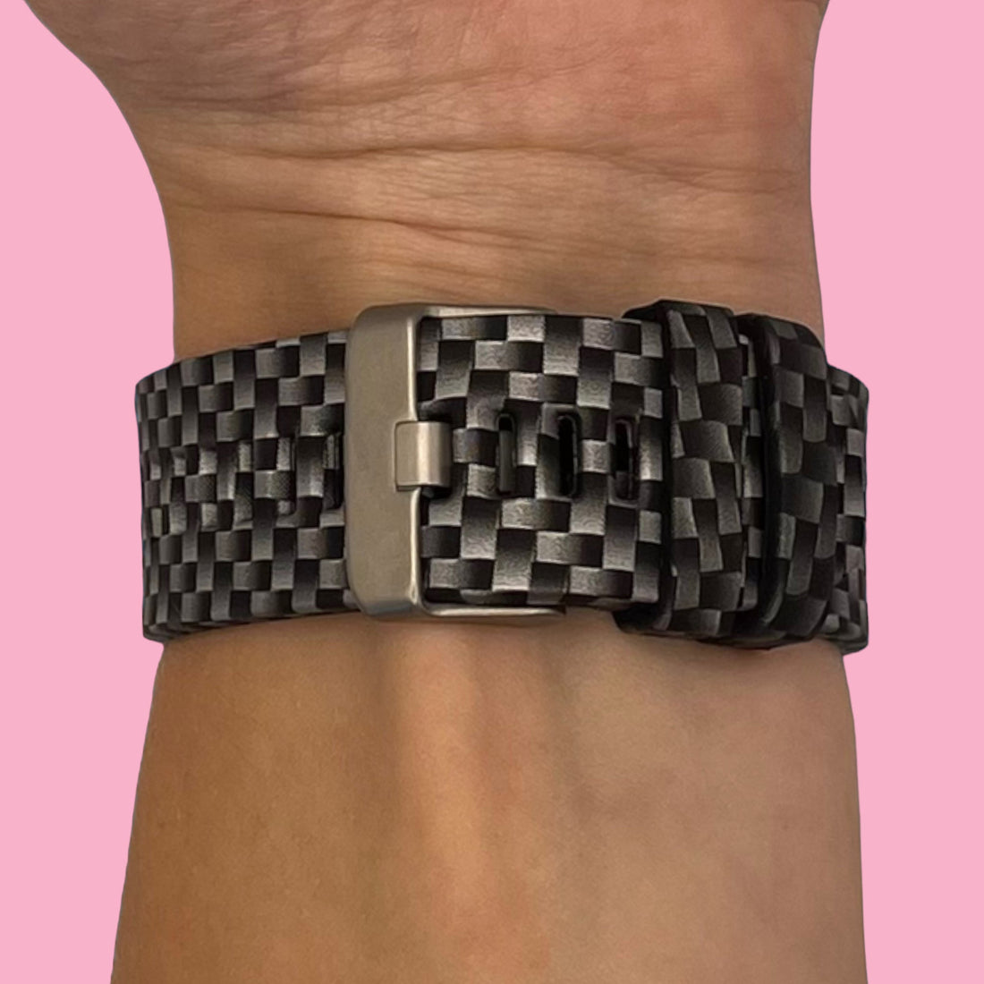 black-checks-garmin-forerunner-935-watch-straps-nz-pattern-silicone-watch-bands-aus-803301