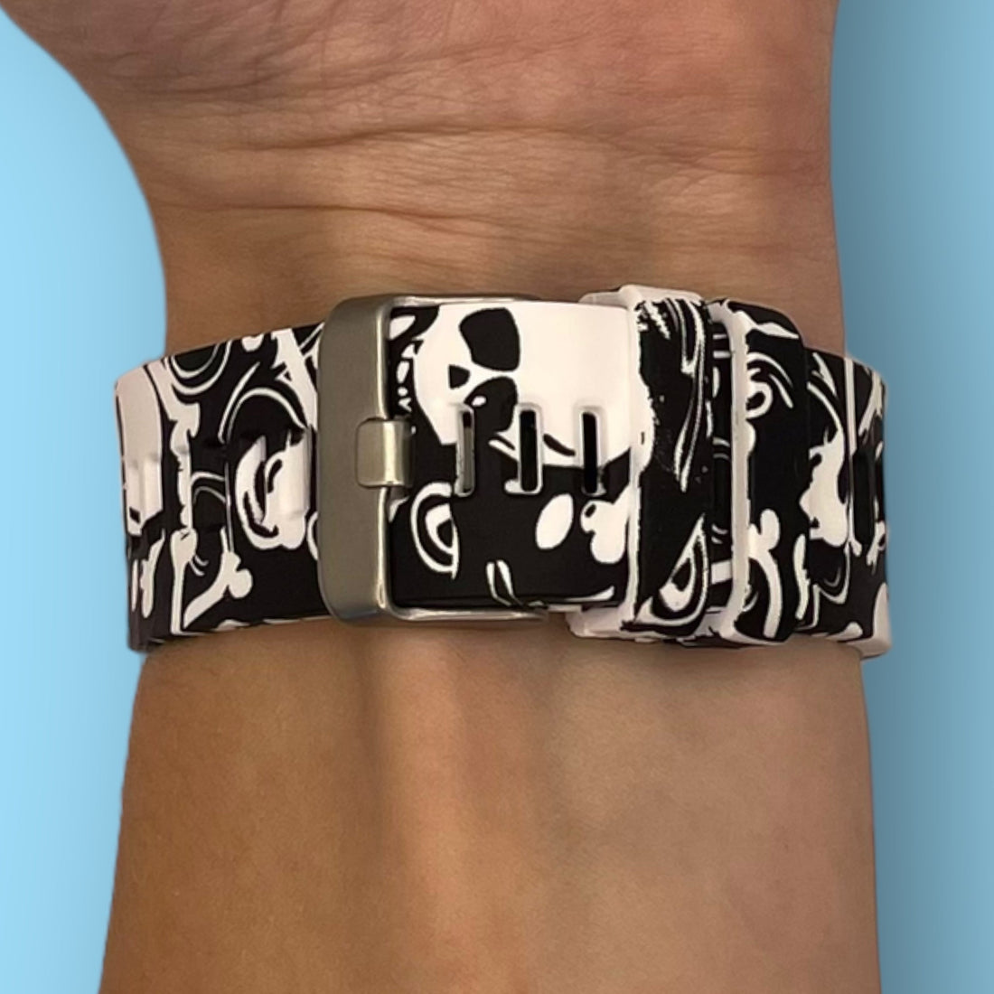 skulls-garmin-forerunner-945-watch-straps-nz-pattern-silicone-watch-bands-aus-803303