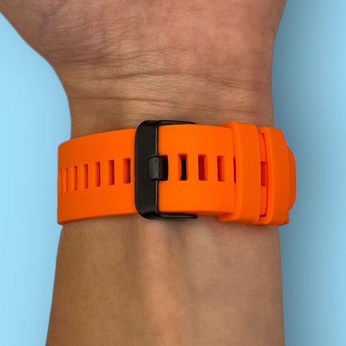 orange-garmin-fenix-8-(43mm)-watch-straps-nz-silicone-watch-bands-aus