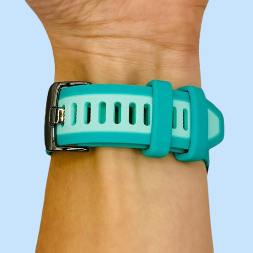 teal-samsung-galaxy-watch-ultra-watch-straps-nz-dual-colour-silicone-watch-bands-aus