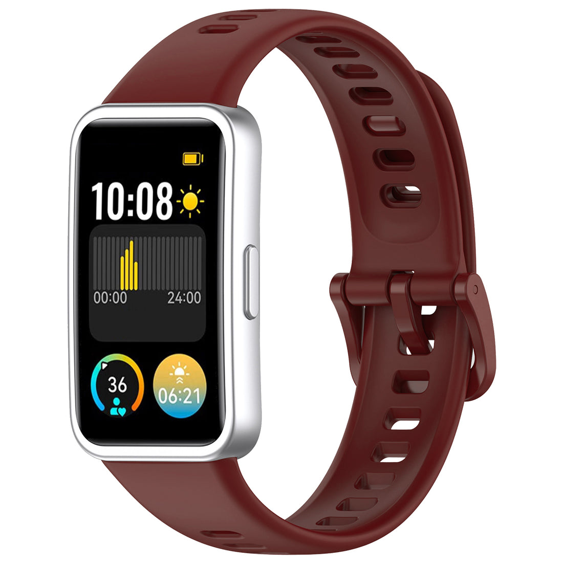 Replacement-Huawei-Watch-Band-8-9-10-Silicone-Watch-Bands-Maroon
