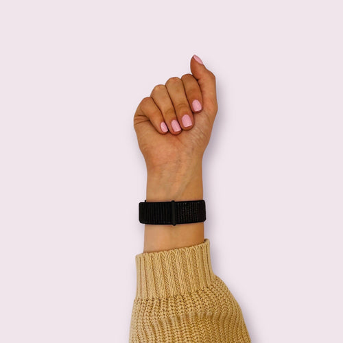 black-coros-nomad-watch-straps-nz-nylon-sports-loop-watch-bands-aus