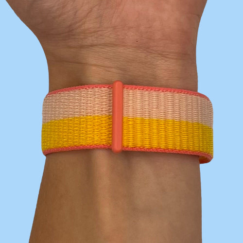 peach-yellow-coros-nomad-watch-straps-nz-nylon-sports-loop-watch-bands-aus