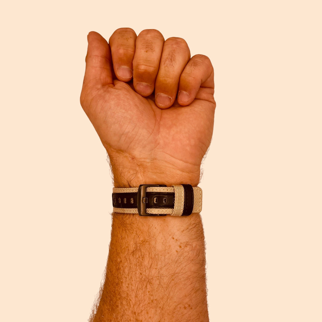 khaki-samsung-galaxy-watch-6-classic-(47mm)-watch-straps-nz-nylon-and-leather-watch-bands-aus