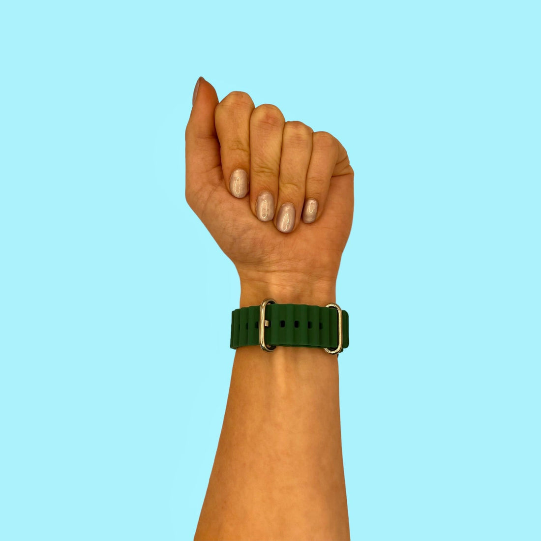 army-green-ocean-bands-garmin-epix-pro-(gen-2,-47mm)-watch-straps-nz-ocean-band-silicone-watch-bands-aus-996316