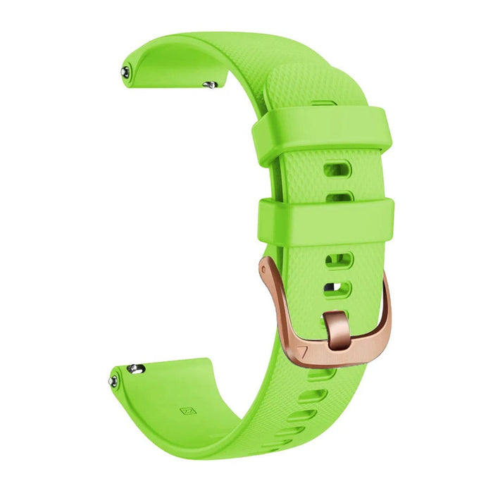 lime-green-rose-gold-buckle-coros-pace-pro-watch-straps-nz-silicone-rose-gold-buckle-watch-bands-aus