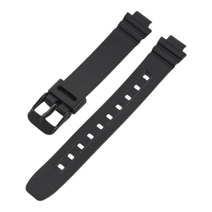 Silicone-Replacement-Casio-LA-20WH-Watch-Straps-with-Black-Buckle-NZ-Aus