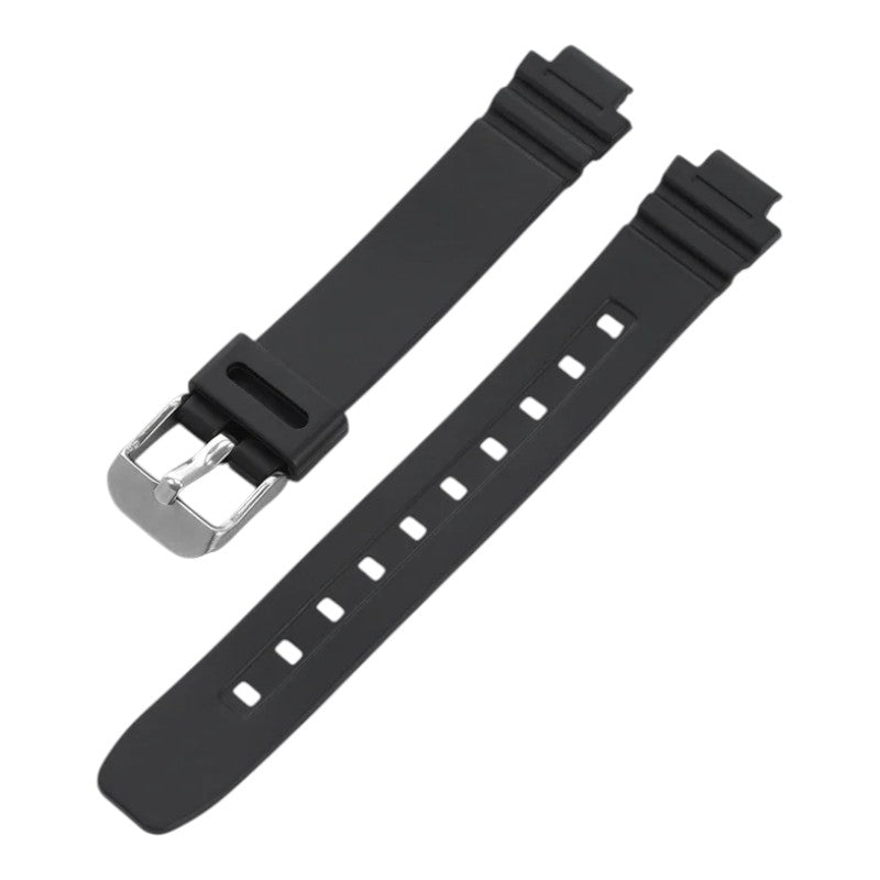 Silicone-Replacement-Casio-LA-20WH-Watch-Straps-with-Silver-Buckle-NZ-Aus-500551
