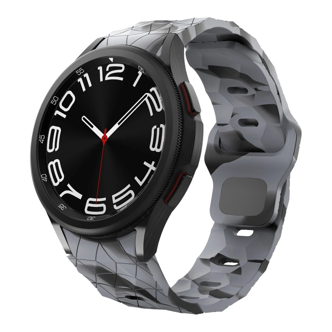grey-camo-hex-pattern-coros-pace-4-watch-straps-nz-silicone-football-pattern-watch-bands-aus