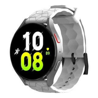 white-hex-pattern-coros-apex-4-(42mm)-watch-straps-nz-silicone-football-pattern-watch-bands-aus