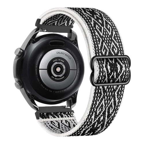 bohemian-black-white-huawei-watch-4-pro-watch-straps-nz-braided-loop-flex-watch-bands-aus