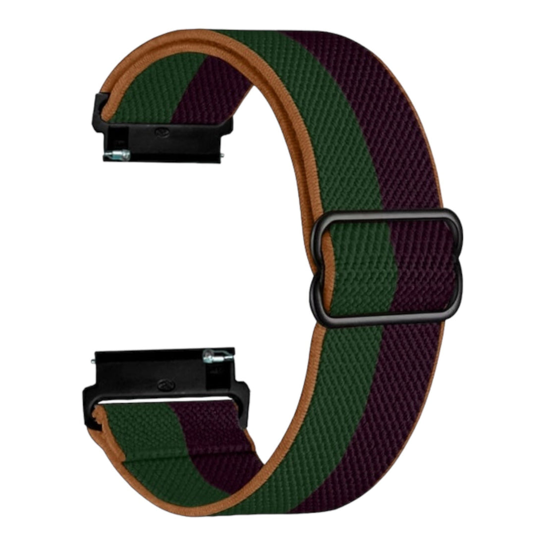 green-brown-orange-stripe-samsung-galaxy-watch-5-(40-44mm)-watch-straps-nz-braided-loop-flex-watch-bands-aus-996767