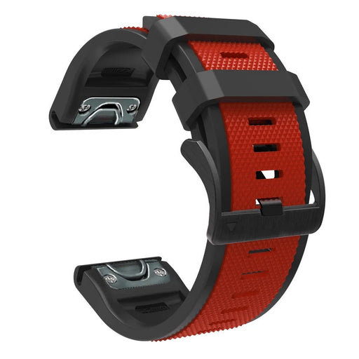 red-black-garmin-fenix-6-watch-straps-nz-dual-colour-sports-watch-bands-aus