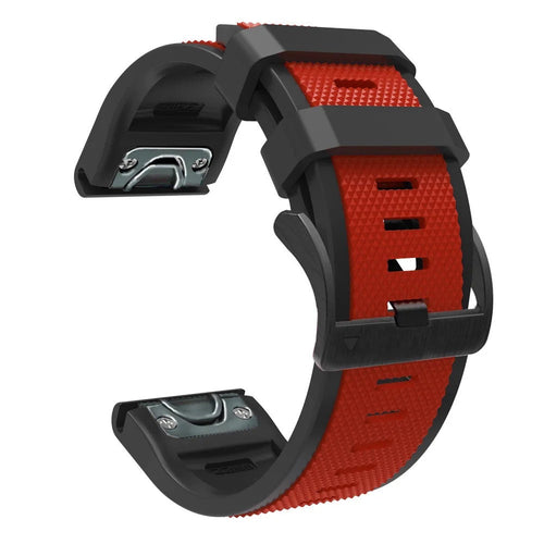 red-black-garmin-forerunner-945-watch-straps-nz-dual-colour-sports-watch-bands-aus