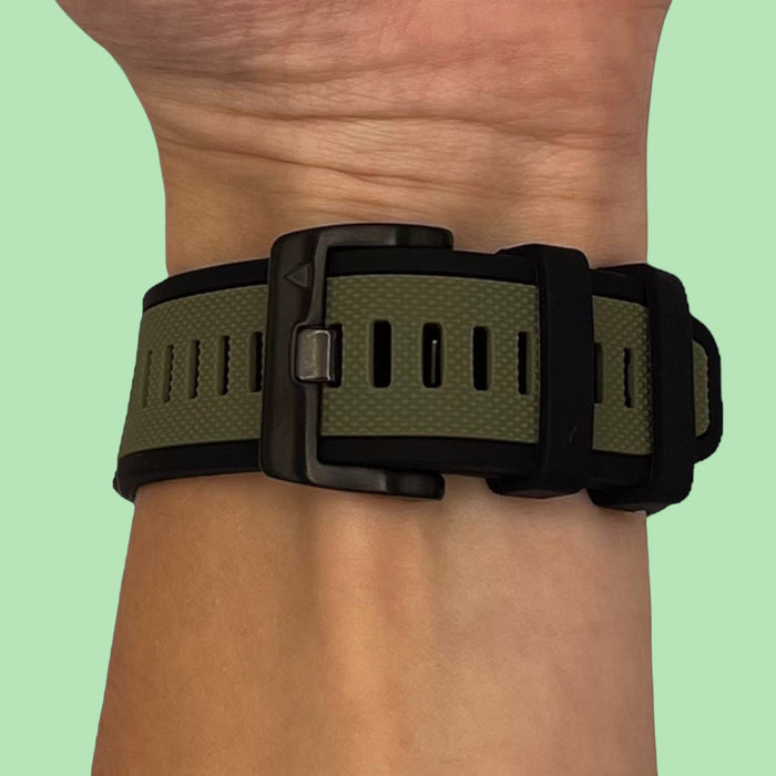 army-green-garmin-fenix-5-watch-straps-nz-dual-colour-sports-watch-bands-aus