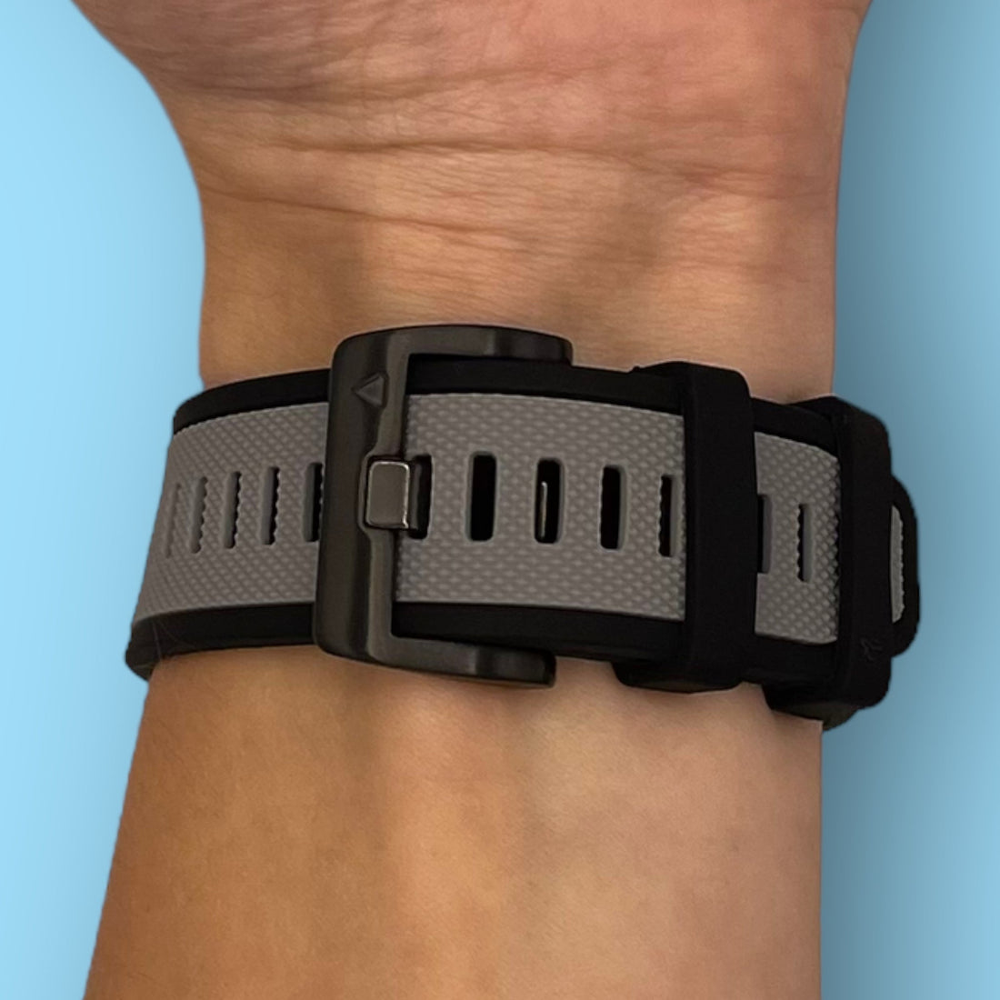 light-grey-garmin-approach-s60-watch-straps-nz-dual-colour-sports-watch-bands-aus-803602