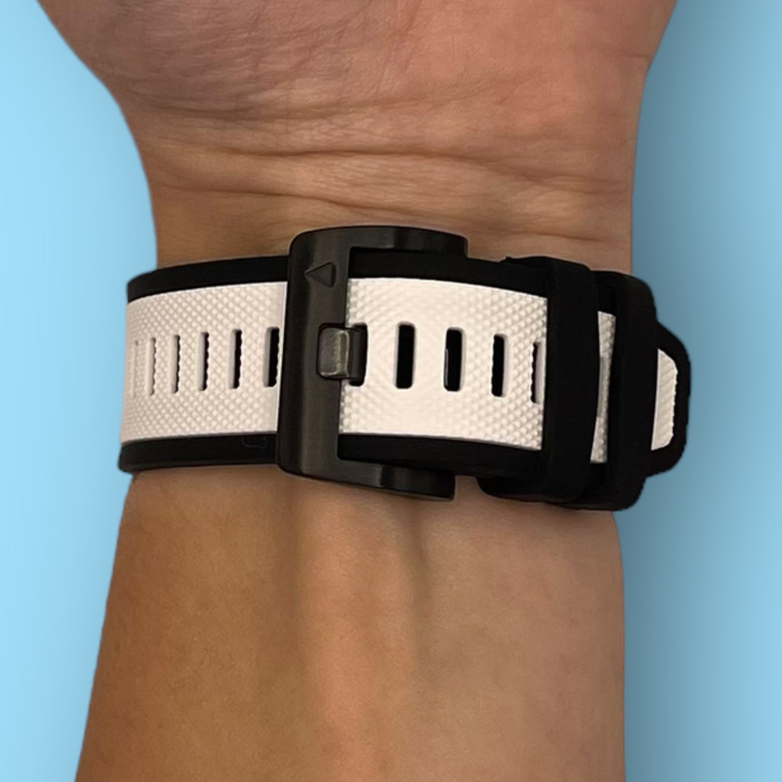 white-garmin-forerunner-965-watch-straps-nz-dual-colour-sports-watch-bands-aus