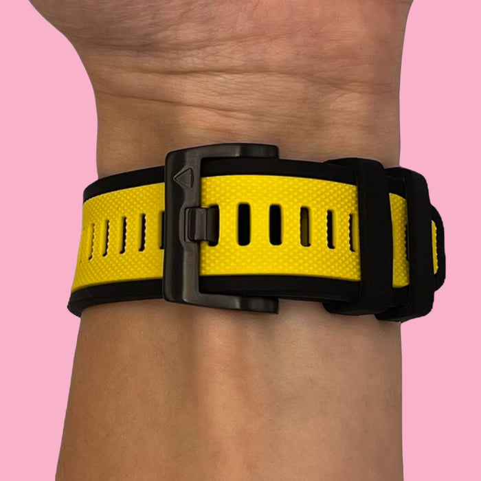 yellow-garmin-forerunner-970-watch-straps-nz-dual-colour-sports-watch-bands-aus