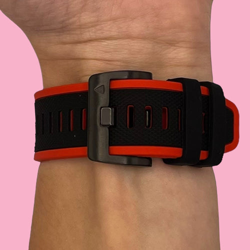 red-black-garmin-fenix-6-watch-straps-nz-dual-colour-sports-watch-bands-aus