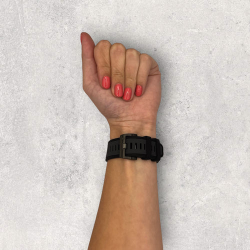 dark-grey-garmin-forerunner-745-watch-straps-nz-dual-colour-sports-watch-bands-aus