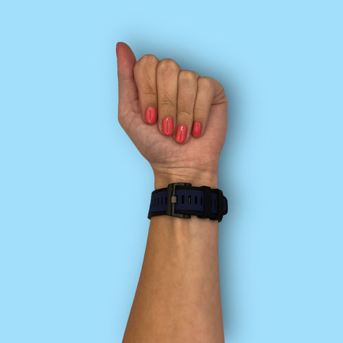 navy-blue-garmin-forerunner-745-watch-straps-nz-dual-colour-sports-watch-bands-aus