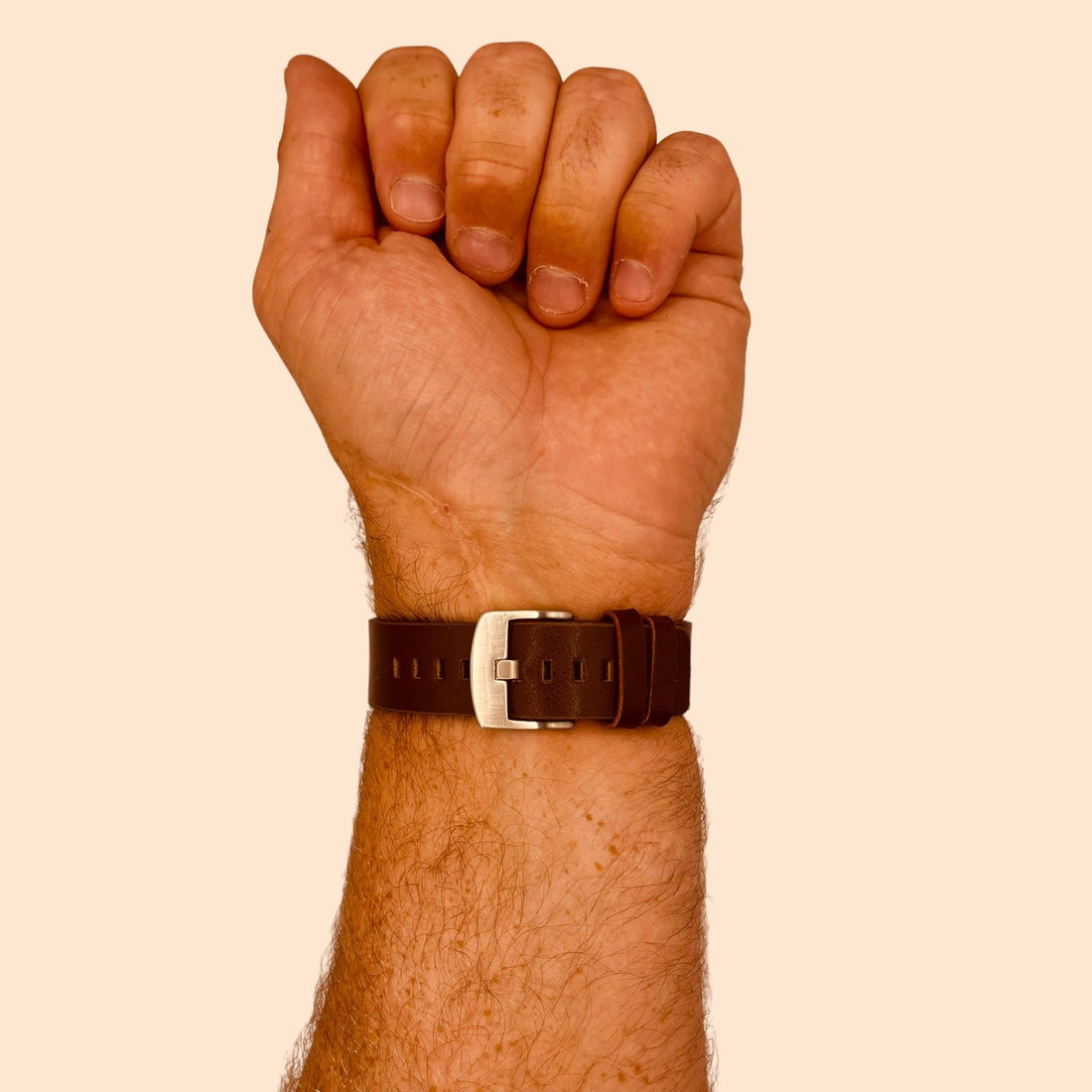 brown-silver-buckle-garmin-forerunner-970-watch-straps-nz-leather-watch-bands-aus