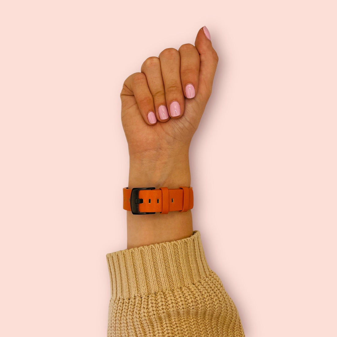 orange-black-buckle-garmin-venu-x1-watch-straps-nz-leather-watch-bands-aus