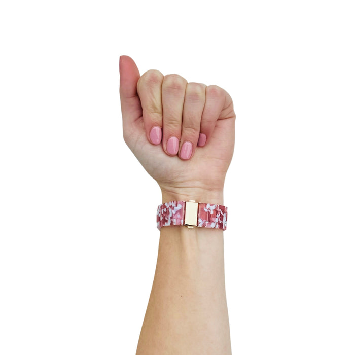 peach-red-fitbit-charge-6-watch-straps-nz-resin-watch-bands-aus