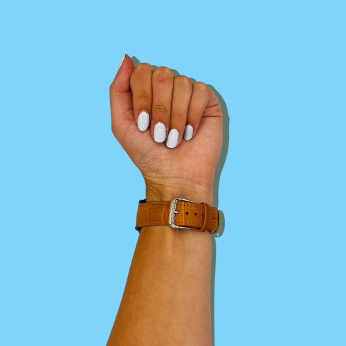 brown-garmin-active-s-watch-straps-nz-snakeskin-leather-watch-bands-aus